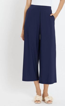 Jude Connally Lolly Stretch Velvet Pant In Timeless Navy