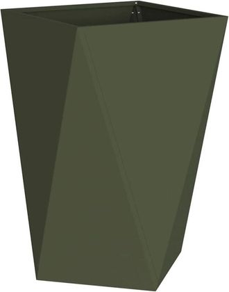 vidaXL Planter Olive Green 50 x 50 x 75 cm Steel vidaXL