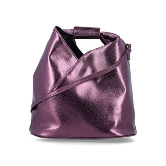 Maison Margiela Mm6 Maison Margiela Japanese Metallic Crossbody Bag Purple Polyester Coating Shoulder