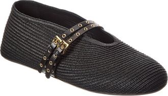 Alaia Alaïa Paper Straw Ballet Flat