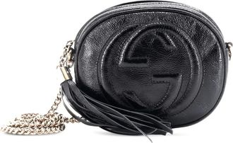 Gucci Soho Chain Bag Patent Mini crossbody bag - Zwart