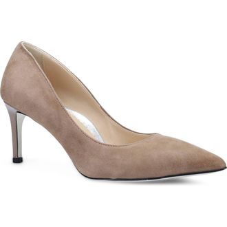 Ron White Cindy Pointed Toe Pump in Mink Suede at Nordstrom, Size 8.5-9Us