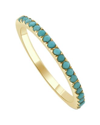 Sabrina Designs 14K 0.24 Ct. Tw. Turquoise Half-Eternity Ring
