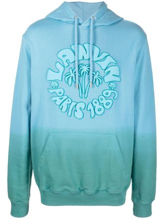 Lanvin Felpa con cappuccio goffrata - Blu