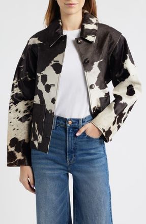Rails Haisley Genuine Calf Hair Jacket in Cowgirl at Nordstrom, Size X-Small