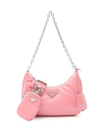 Prada 2019-2025 Nappa Soft Padded Re Edition 2005 satchel - women - Nappa Leather/Leather - One Size - Pink