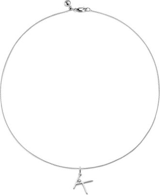 Monica Vinader Lab Grown Diamond Initial Pendant in Sterling Silver K at Nordstrom