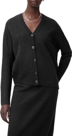 AllSaints Antonia Merino Wool Cardigan in Black at Nordstrom, Size Medium