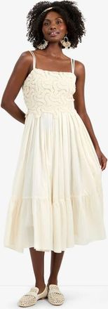 Trina Turk Bayo Sleeveless Cotton Dress in Bonita Beige at Nordstrom, Size 14