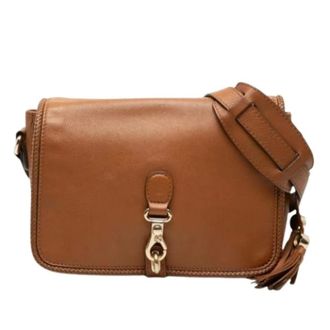 Gucci Pre-owned Cross Body Bags, female, Brown, Size: ONE SIZE Pre-owned Vintage Shoulder Bag