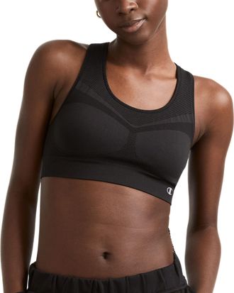 Champion womens2900Freedom Seamless Racerback Sports Bra Sports Bra - Black - X-Large