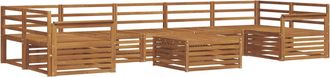 vidaXL Conjunto De Sof&aacute;s De Exterior 8 Uds. Natural Vidaxl