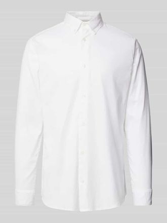 Jack & Jones Freizeithemd mit Knopfleiste Modell LEWIS in Weiss, Gr&ouml;&szlig;e S