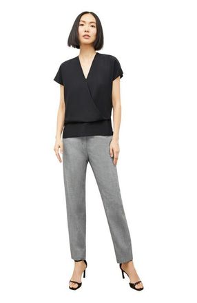 M.M.LaFleur Antonia Top - Eco Soft Wave in Black at Nordstrom, Size X-Small