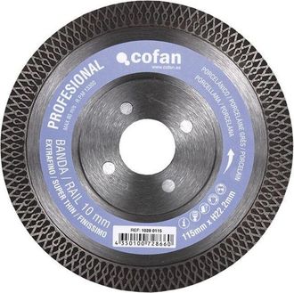 cofan Disco Diamante Porcelanico Extrafino H-10mm, 230mm, Disco De Diamante Para Porcel&aacute;nico Super Fino, Reforzado Y Con Altura De Pastilla De 10mm. Disco C