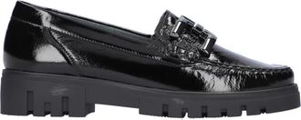 Waldl&auml;ufer H-Serena Loafers - Dames - Loafers - Zwart - 40 1/2 EU - Leer - Schoenen