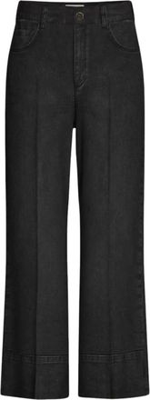 Marella Emmcropped Cropped Jeans - Dames - Cropped Jeans - Zwart - 2XS - Katoen - Jeans