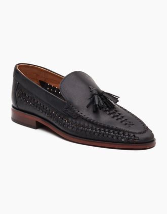 base Mens Base London Bracken Loafer Leather Mens Navy Loafers - Size: 10