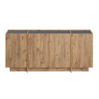 Calicosy Aparador bajo 4 puertas L180 cm - Gris marengo y marr&oacute;n