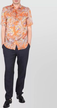 Etro floral pattern short sleeve shirt