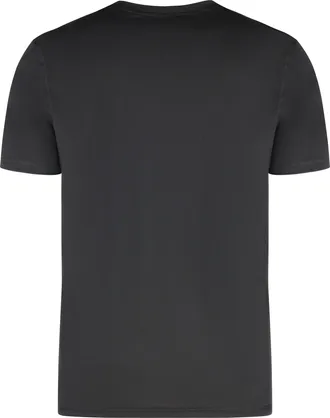 HUGO BOSS Mens T-Shirt Techno Fabric Black Polyester T-Shirts And Polos