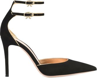 Gianvito Rossi 100 mm Ivette pumps met hak - Zwart