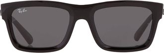 Ray-Ban Ray Ban Warren Bio Based Dark Grey Rectangular Unisex Sunglasses RB4396 667787 54