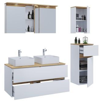 VCM Bathroom furniture set washbasin Cosila-A 111 in White