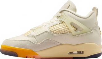 Nike Womens Air Jordan 4 Retro Shoes In Coconut Milk/multi-Color