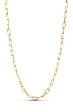 SHYMI Maggie Paper Clip Chain Necklace in Gold at Nordstrom, Size 16