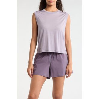 Smartwool Active Ultralite Crop Tank in Purple Storm at Nordstrom, Size Medium
