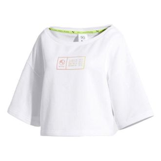 Puma (WMNS) PUMA Alphabet Printing Pullover White 579782-02