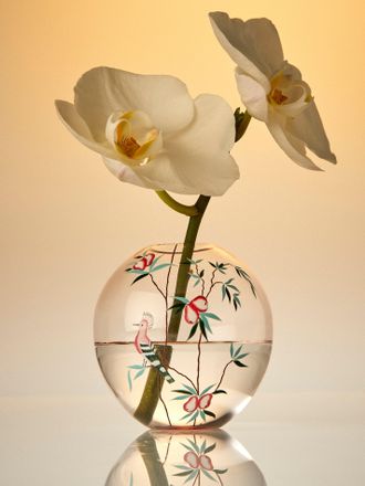 Lobmeyr BV60 IV Garden of Paradise Hand-Blown Crystal Bud Vase (4in/10cm)