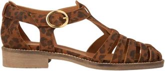 Maison Toufet Schoenen, Dames, Bruin, 37 EU, Leer, Suzanne Sandalen