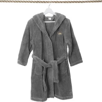 Linum Home Textiles Kids Super Plush Double Brushed Hooded Bathrobe