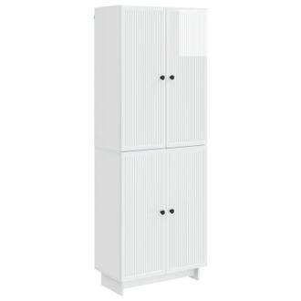 vidaXL Juego De Armarios 2 Uds. Blanco Brillante Madera De Ingenier&iacute;a Vidaxl