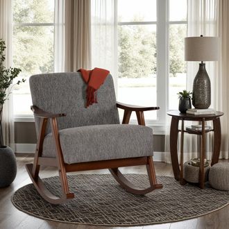Seconique Kendra Rocking Chair in Dark Grey