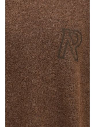 Represent Mens Knit Sweater Alpaca-Blend Chocolate Alpaca (vicugna Pacos)