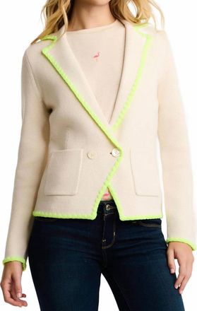 Lisa Todd Stitchy Fix Blazer In Ivory