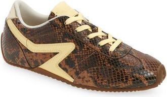 Rag & Bone Retro Runner Slim Ultra Sneaker in Mocha Snake at Nordstrom, Size 10.5Us