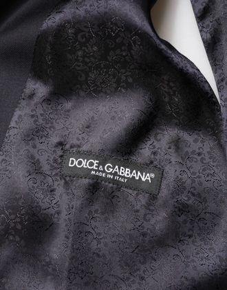 Dolce & Gabbana Blue Wool Single Breasted 3 Piece Men Mens Suit