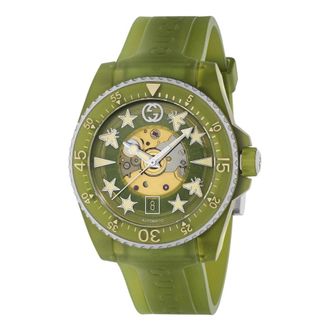 Gucci Duikhorloge - Dames - Horloges - Groen - ONE Size - Accessoires