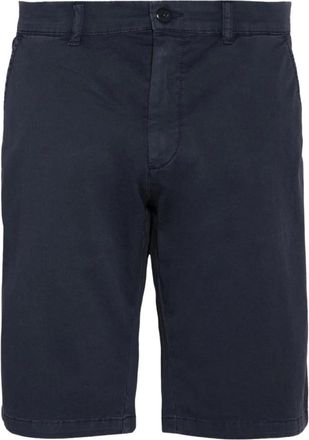 Schott NYC Casual Shorts - Heren - Korte Broeken - Blauw - W31 - Katoen - Korte Broeken