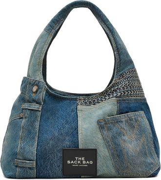 Marc Jacobs The Sack Deconstructed Denim Shoulder Bag in Indigo Multi at Nordstrom