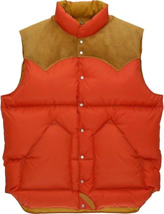 Fortela Rocky Mountain Featherbed Down Vest in Orange at Nordstrom, Size 44 Eu