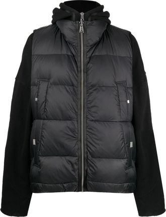 C2H4 high-neck padded gilet - men - Polyamide/Polyester/Cotton/Polyester/Duck Down/Duck Feathers - S - Black