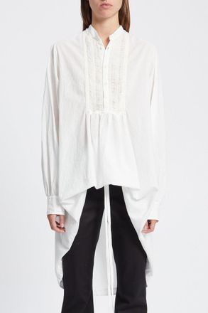 Ann Demeulemeester Ati High Comfort Shirt With Ruffled Plastron
