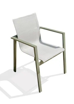 DCB Garden Dcb Garden - Miami - Sill&oacute;n De Jard&iacute;n Apilable De Aluminio Y Lona Plastificada