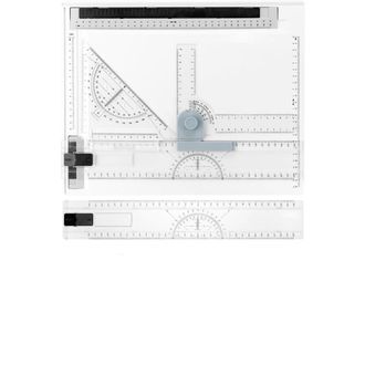 OEM Tablet De Dibujo - A4 - &Aacute;ngulo Ajustable Y Regla Integrada - Pl&aacute;stico - Para Dibujo T&eacute;cnico Y Art&iacute;stico - 1 Unidad