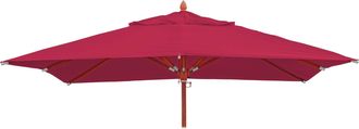 Hhg Funda De Recambio Para Sombrilla De Madera De Hosteler&iacute;a Hhg 660, Funda De Sombrilla, Cuadrada 3x3m Poli&eacute;ster 3kg, Burdeos